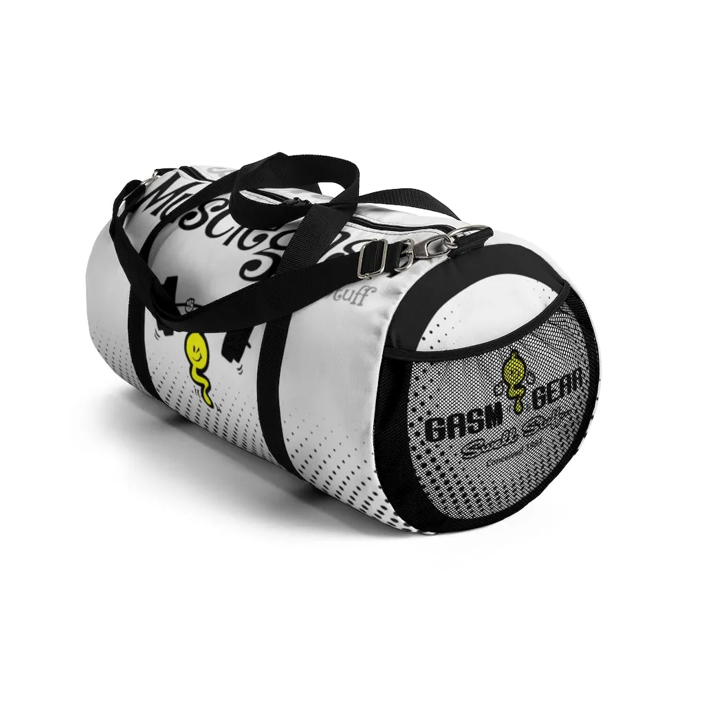 MUSCLEGASM-WHITE Duffel Bag