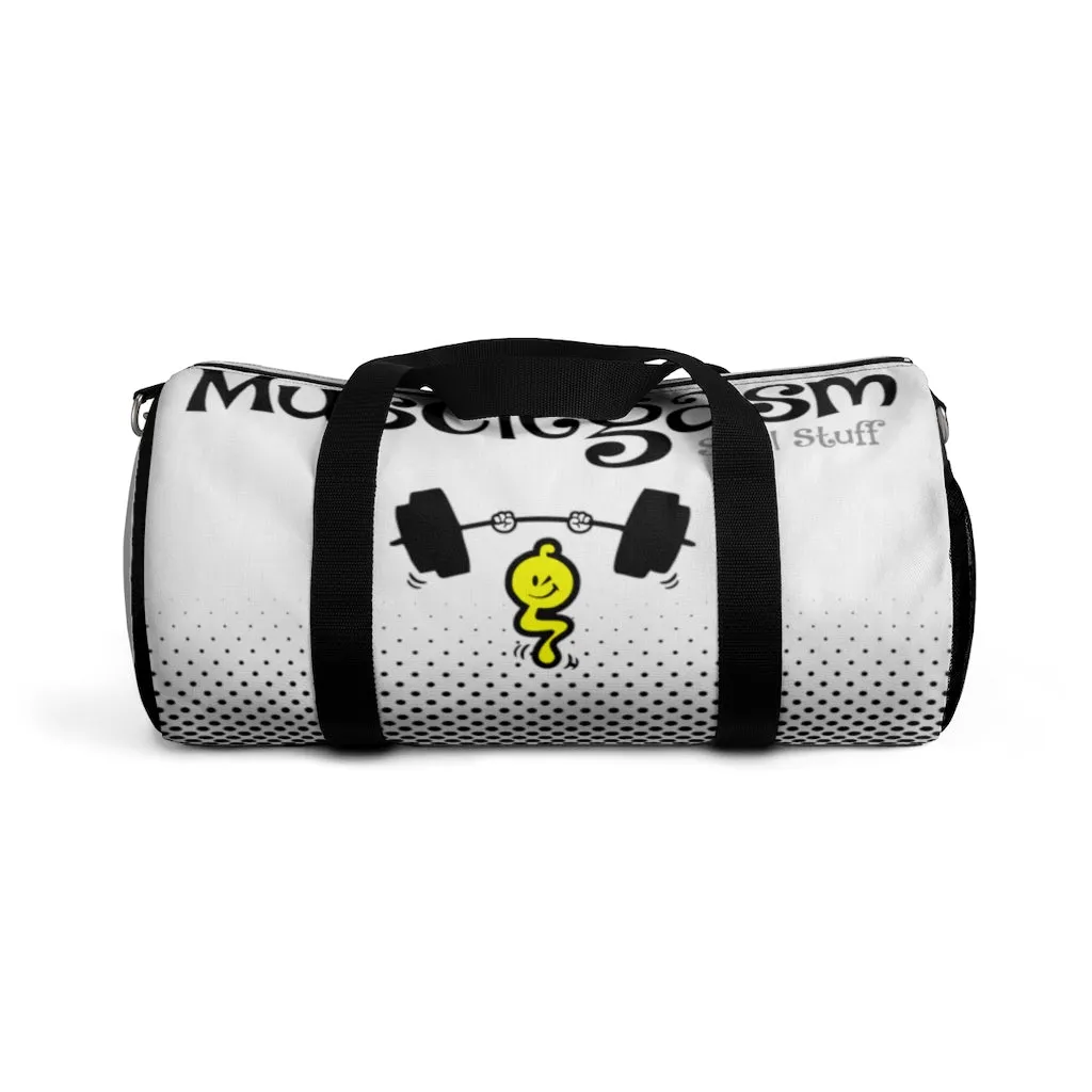 MUSCLEGASM-WHITE Duffel Bag