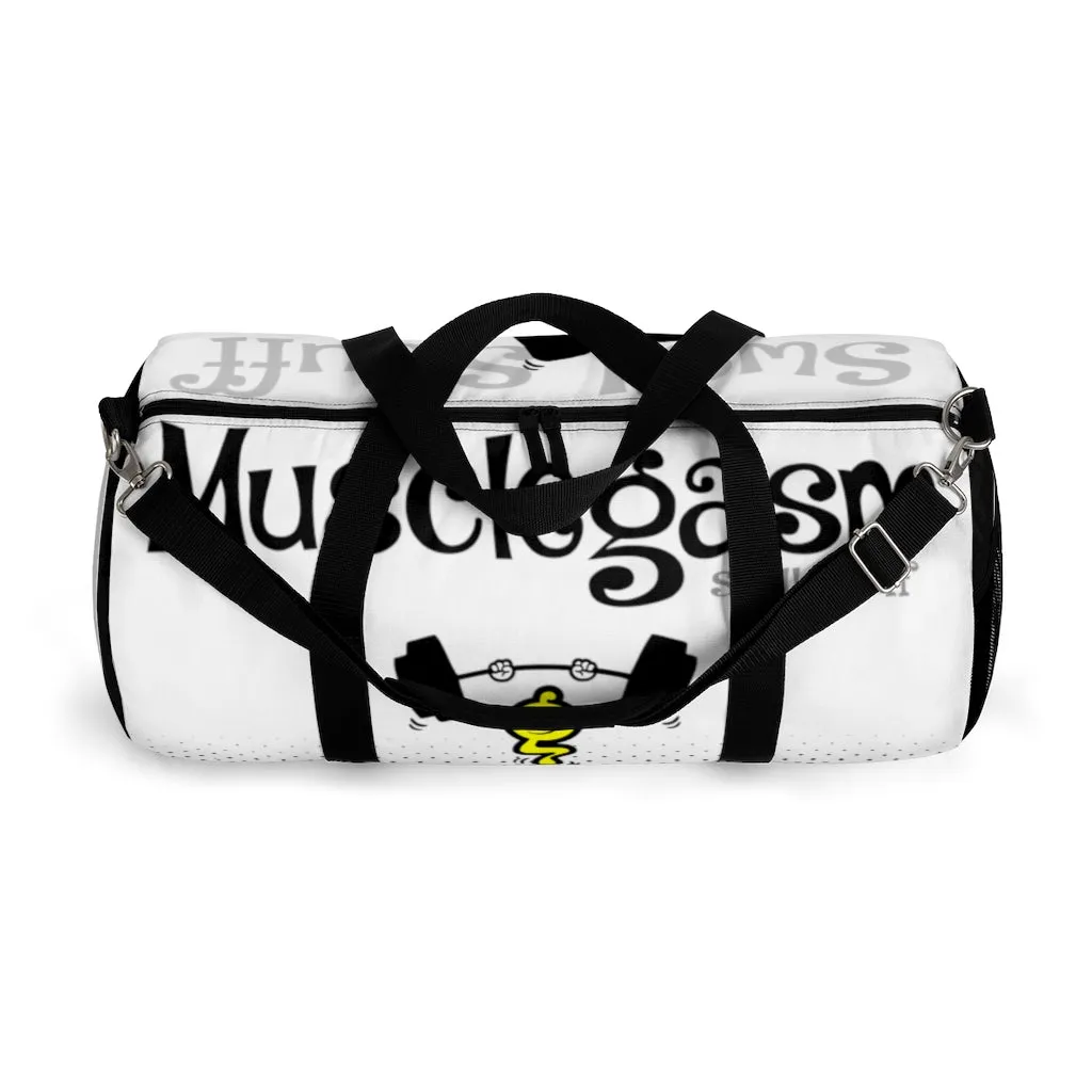MUSCLEGASM-WHITE Duffel Bag