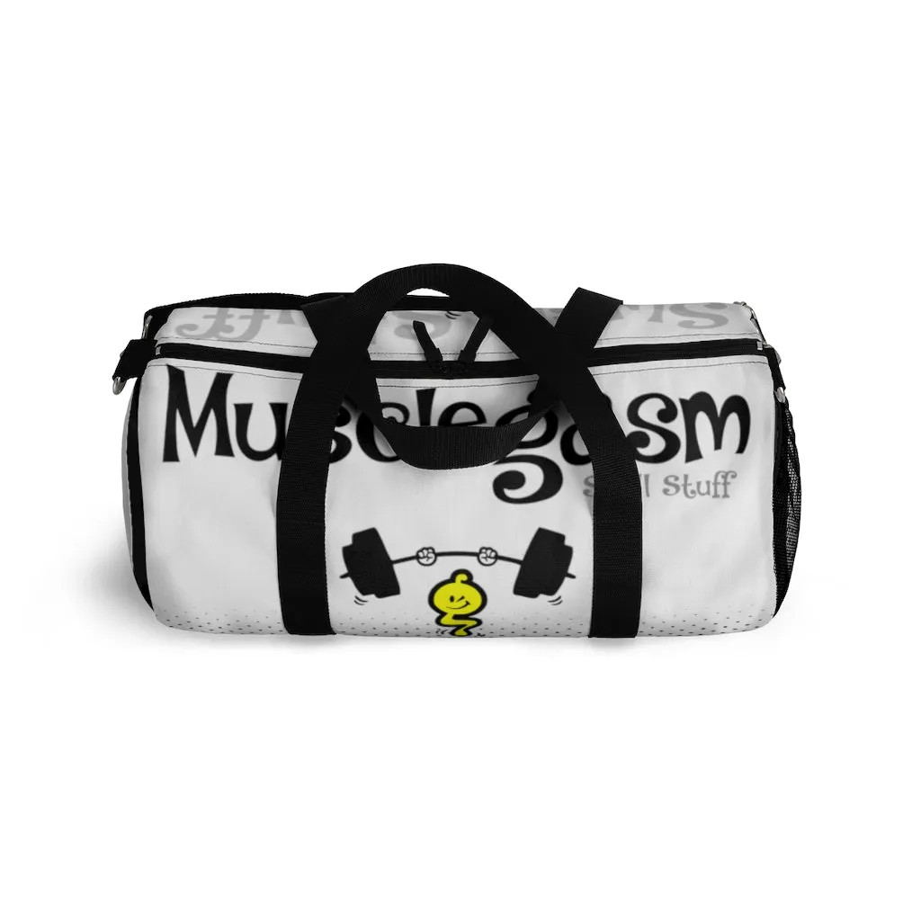 MUSCLEGASM-WHITE Duffel Bag