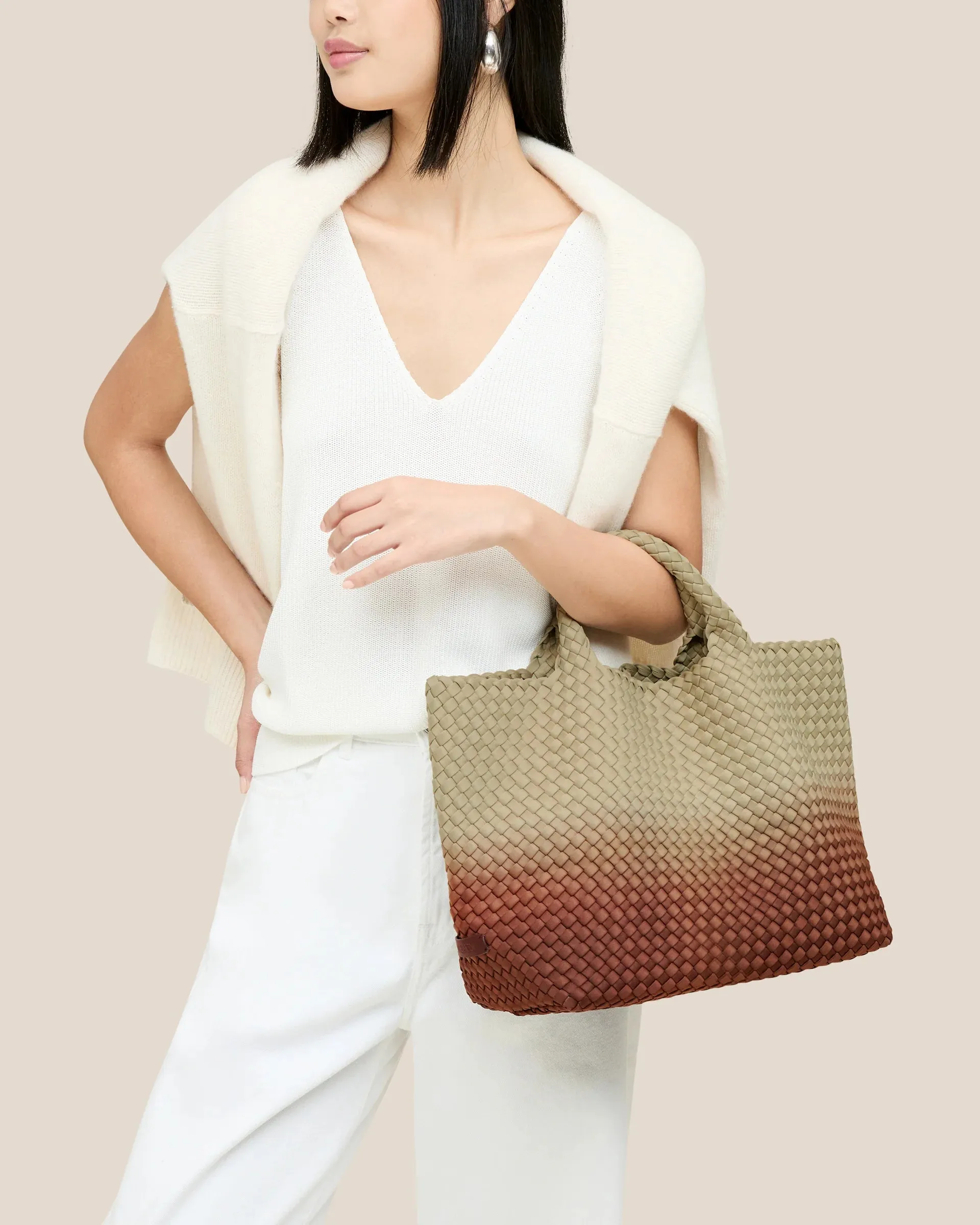 NAGHEDI - St. Barths Medium Tote Dip Dyed in Java