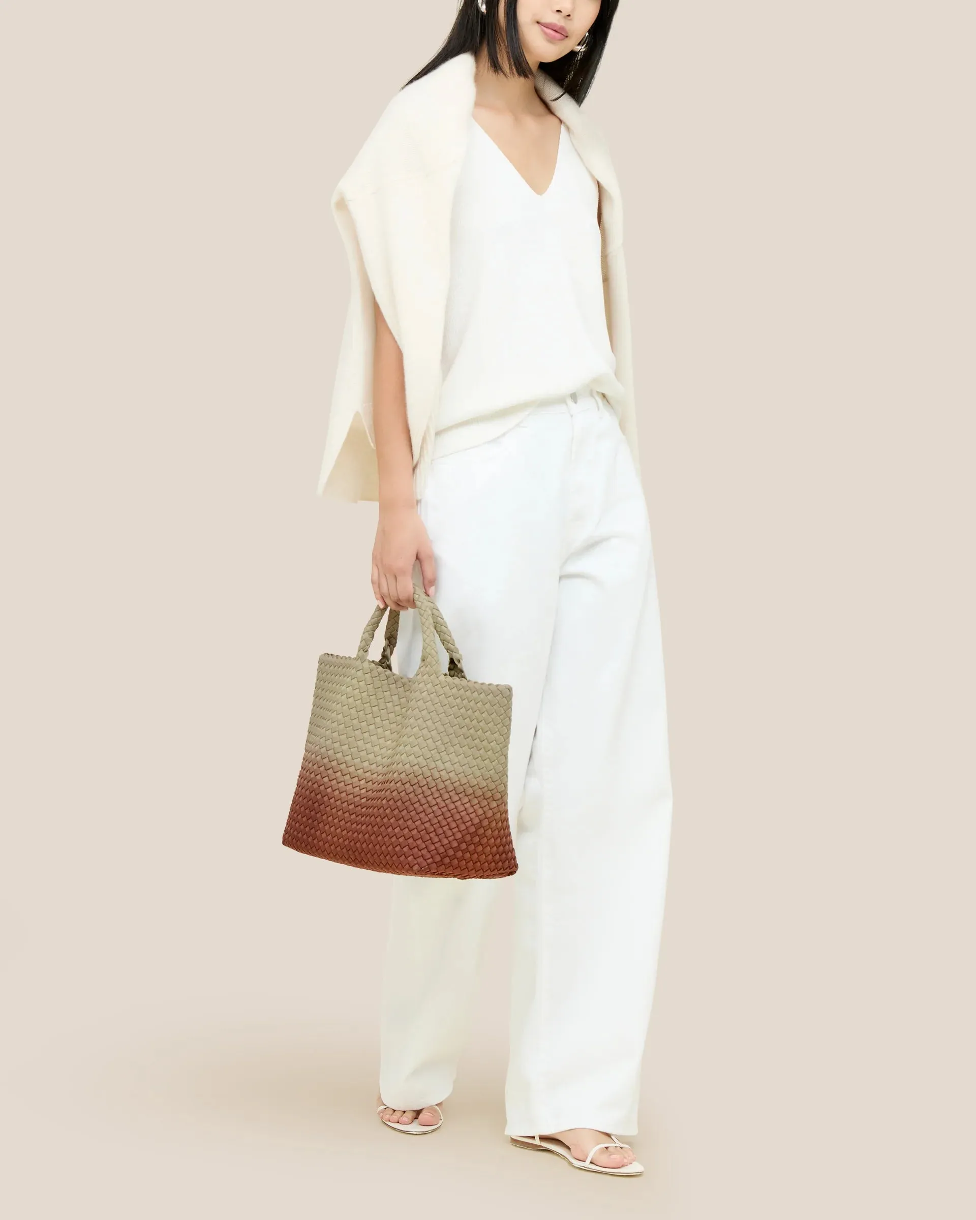 NAGHEDI - St. Barths Medium Tote Dip Dyed in Java