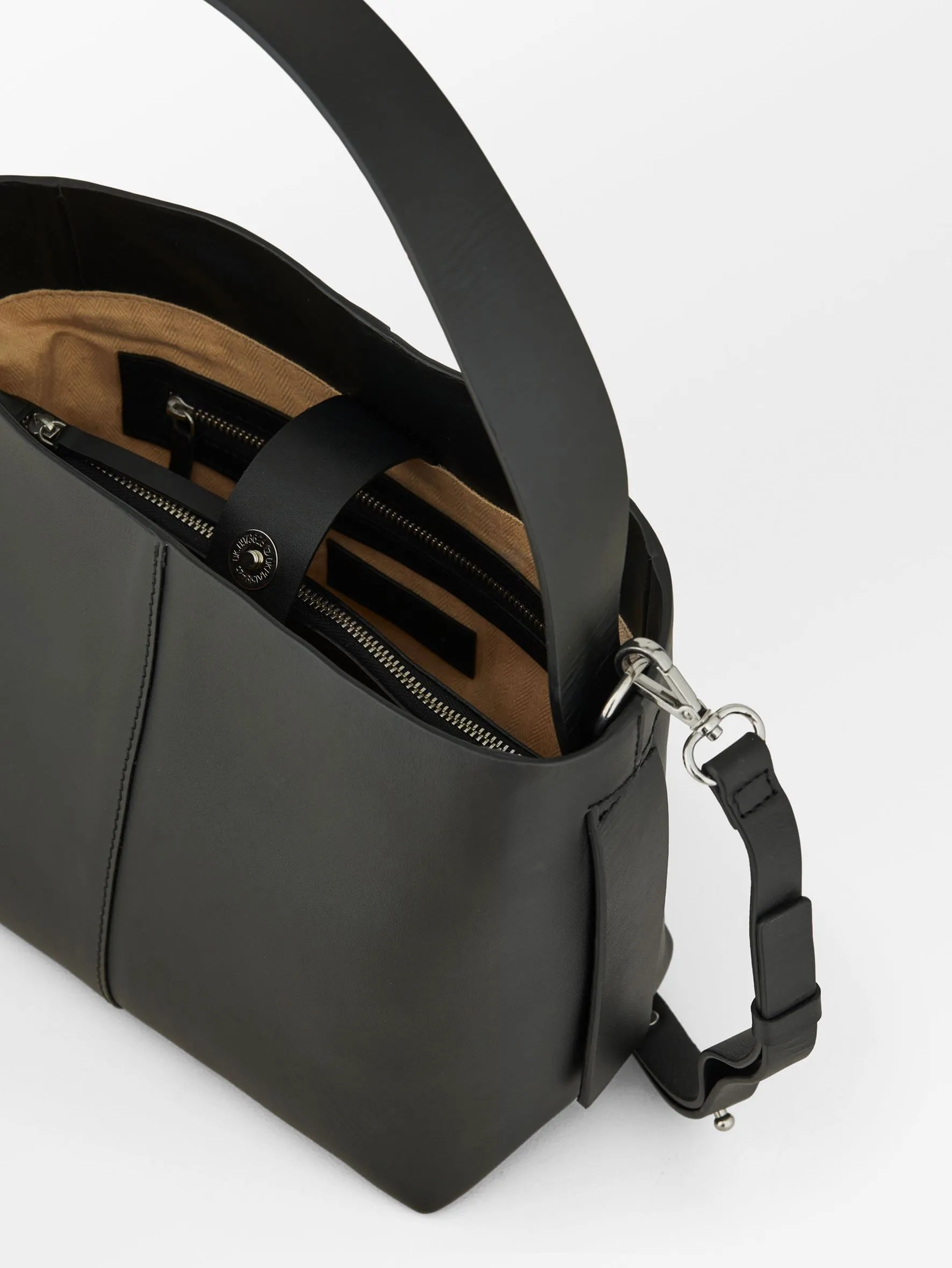 Nappa Fraya Crossbody Bag - Black