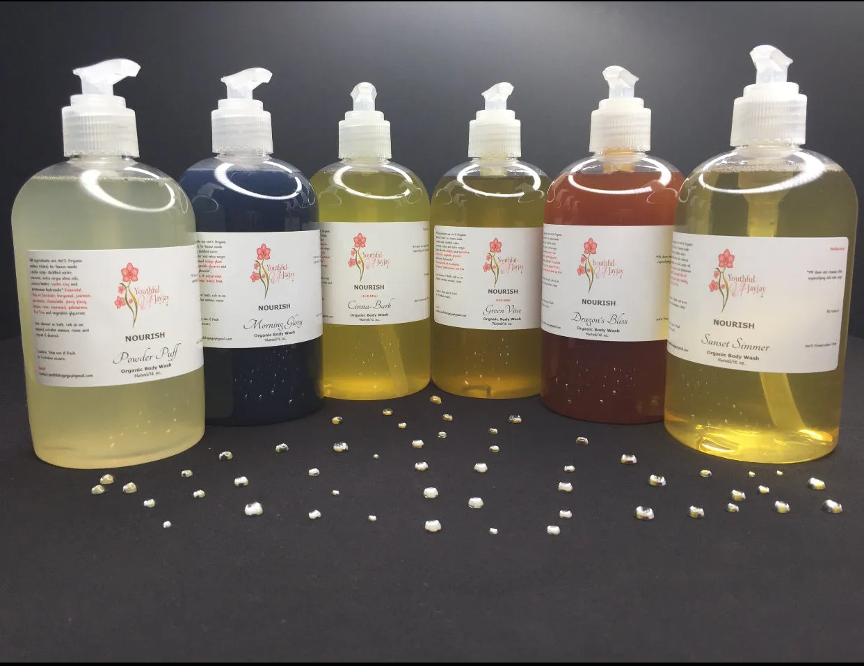 NOURISH: Dragon's Bliss Organic Body Wash, Handcrafted, Antibacterial 12oz.