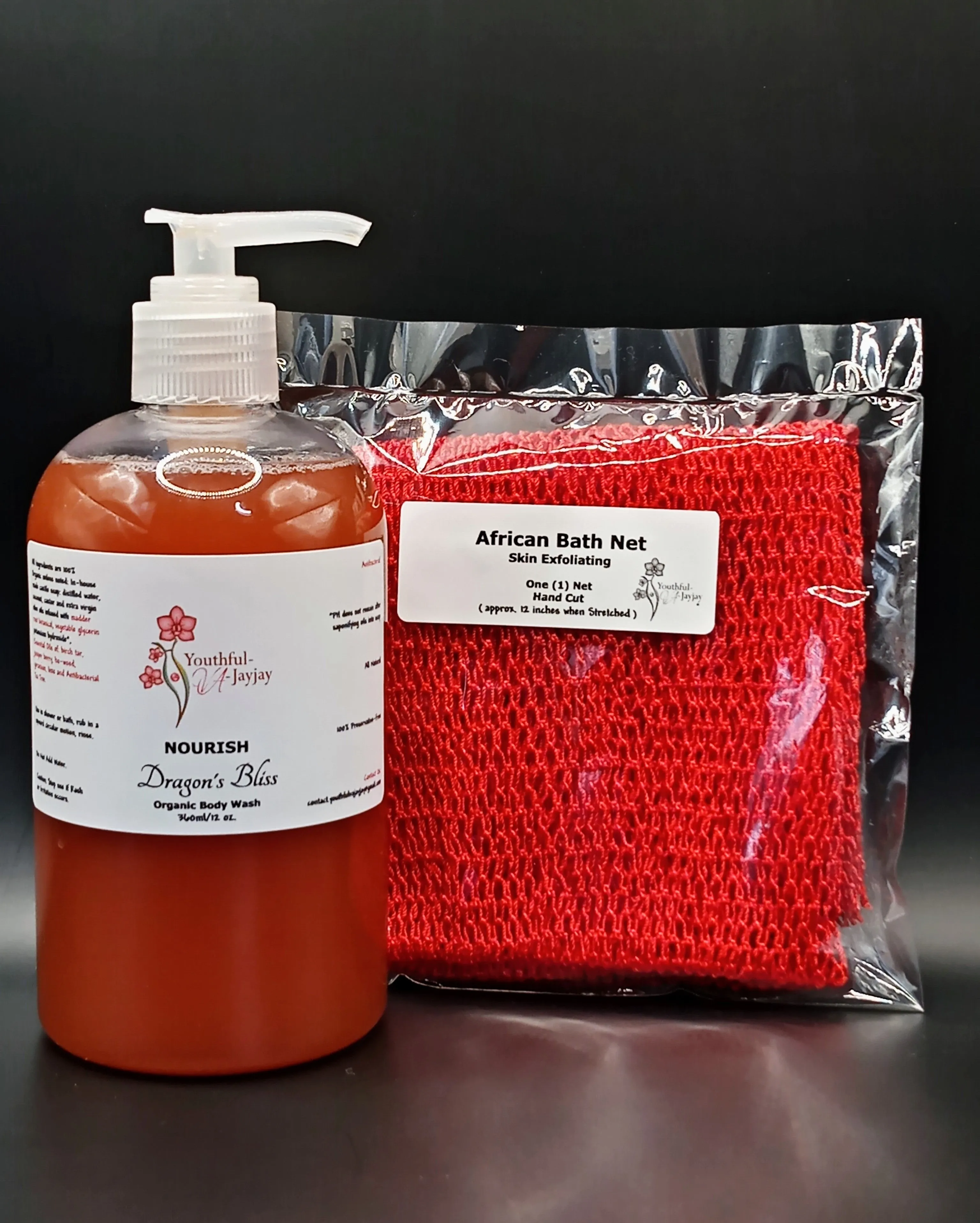 NOURISH: Dragon's Bliss Organic Body Wash, Handcrafted, Antibacterial 12oz.