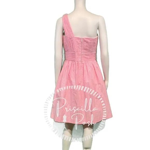 NWT Lilly Pulitzer Addison One-Shoulder Dress Pink 8