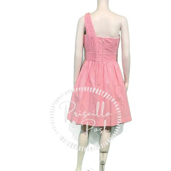 NWT Lilly Pulitzer Addison One-Shoulder Dress Pink 8