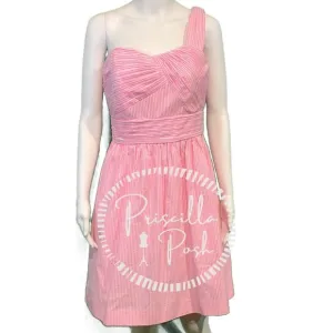 NWT Lilly Pulitzer Addison One-Shoulder Dress Pink 8