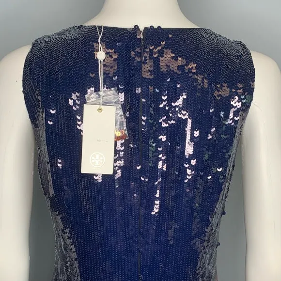 NWT Tory Burch Ophelia Color Block Sequin Dress