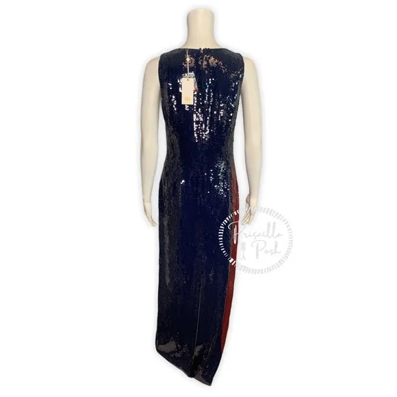 NWT Tory Burch Ophelia Color Block Sequin Dress