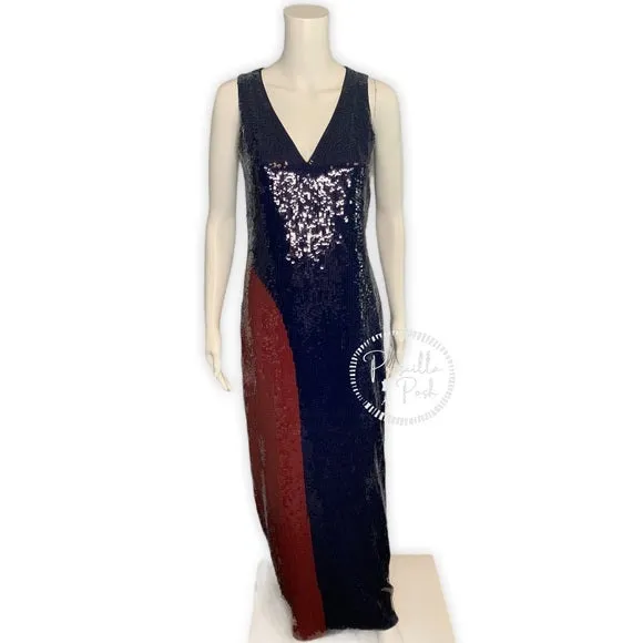 NWT Tory Burch Ophelia Color Block Sequin Dress