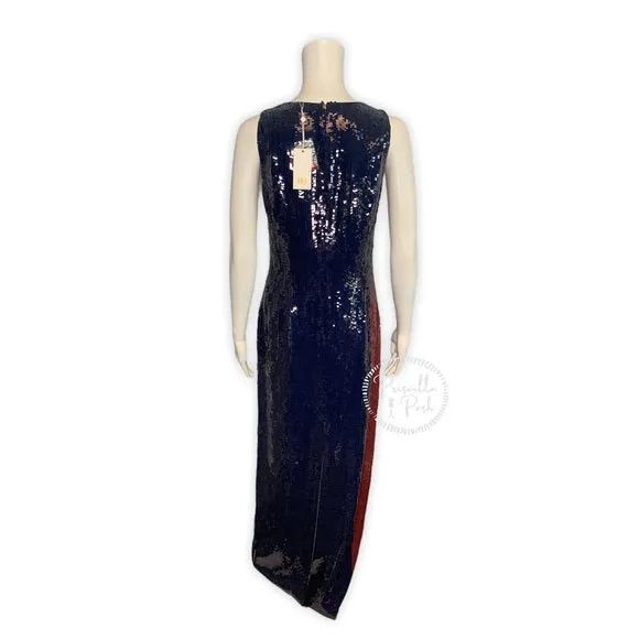 NWT Tory Burch Ophelia Color Block Sequin Dress