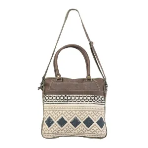 OHLAY KB108 TOTE Upcycled Wool Upcycled Canvas Genuine Leather women bag western handbag purse
