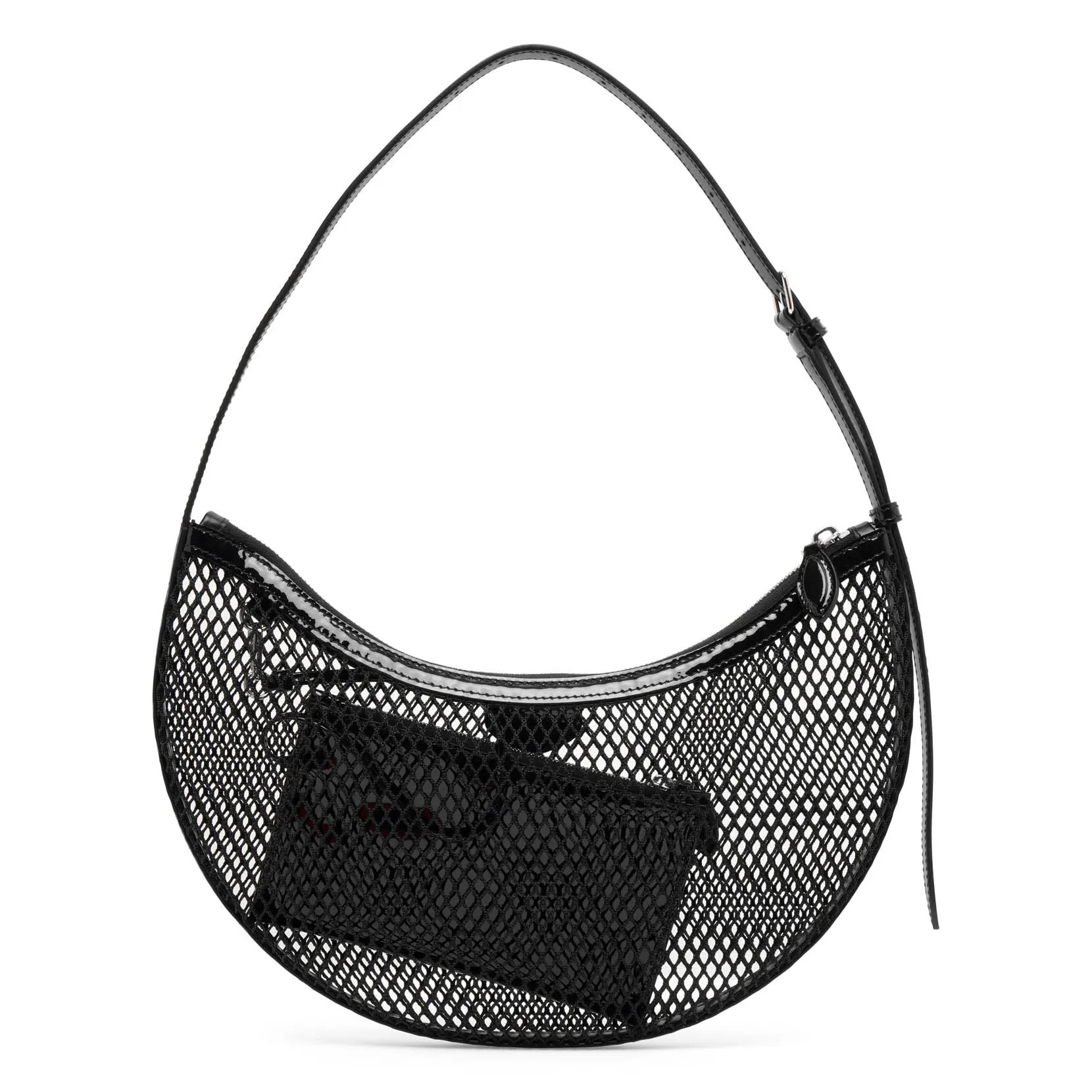 One piece black mesh bag