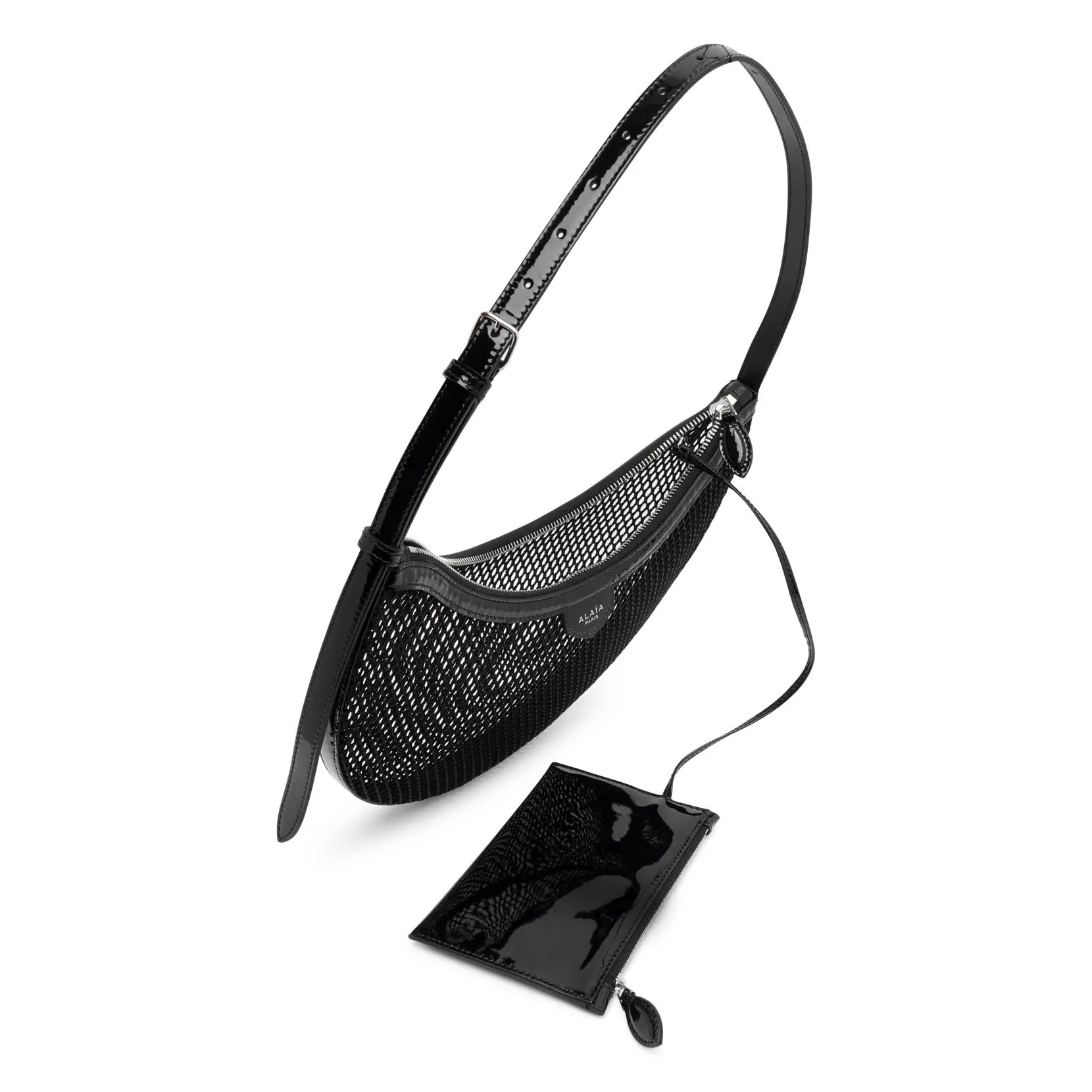 One piece black mesh bag