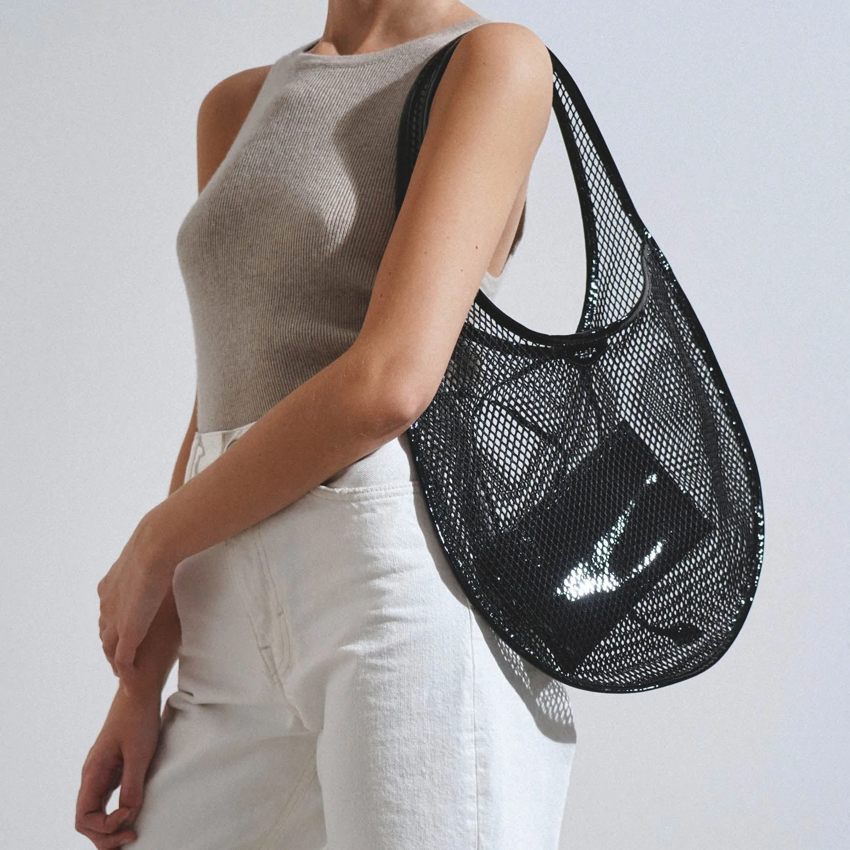 One piece medium black bag