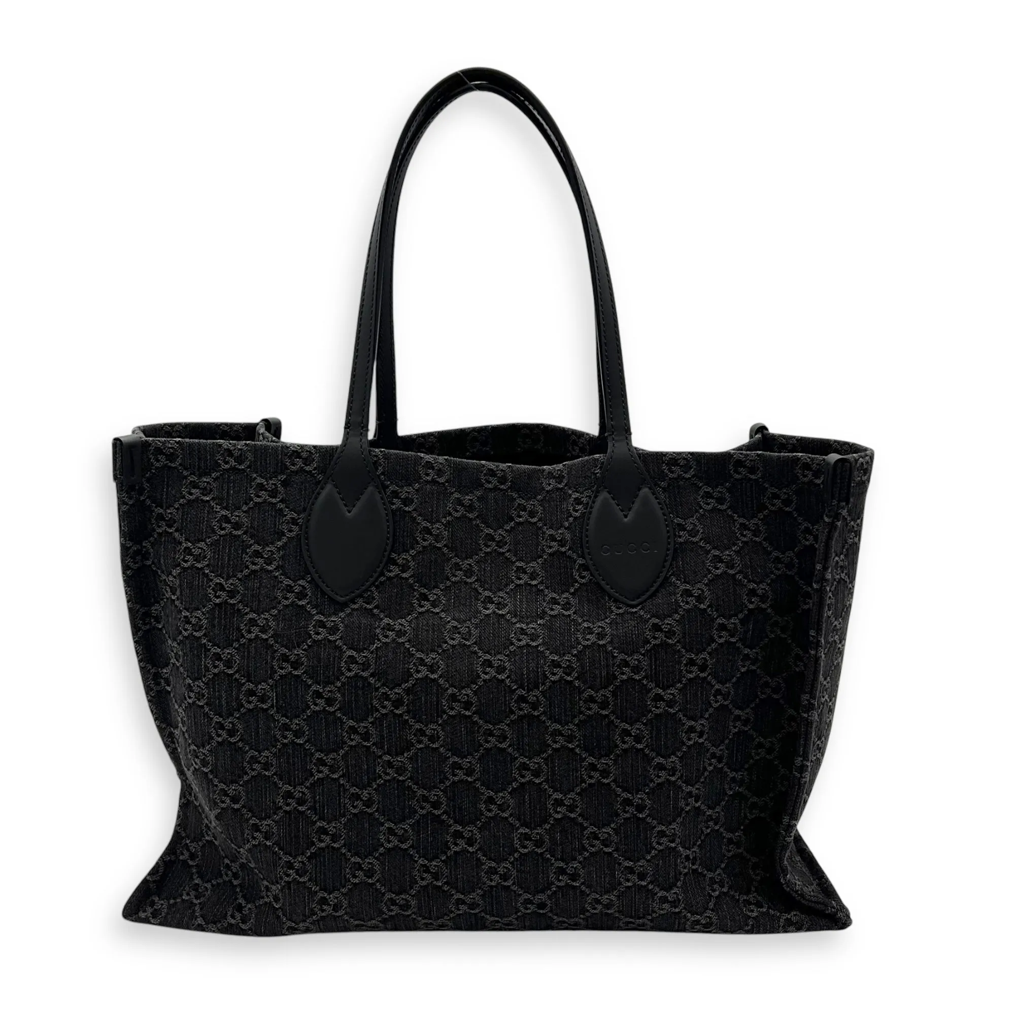 Ophidia Large Grey Tote Bag in Denim