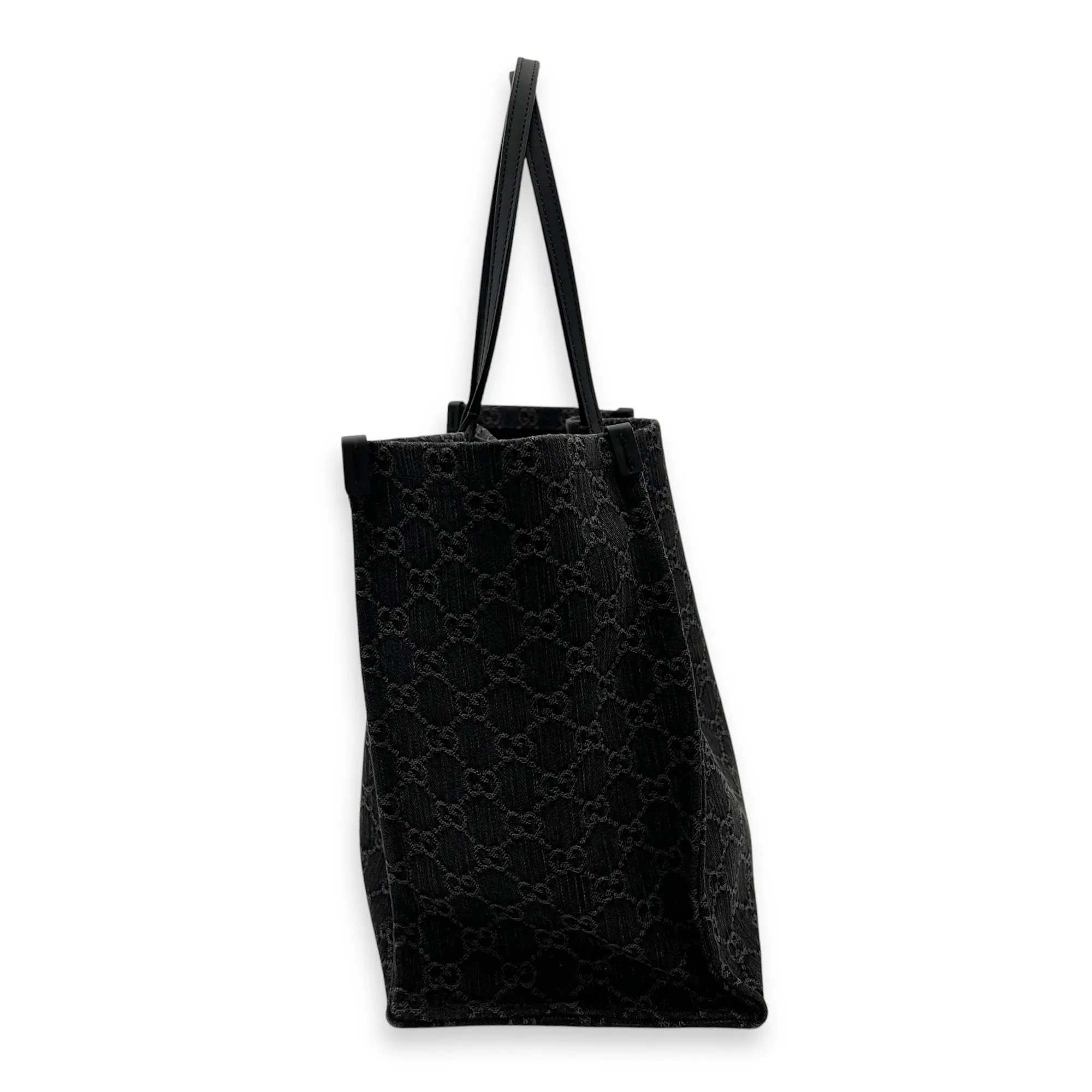 Ophidia Large Grey Tote Bag in Denim