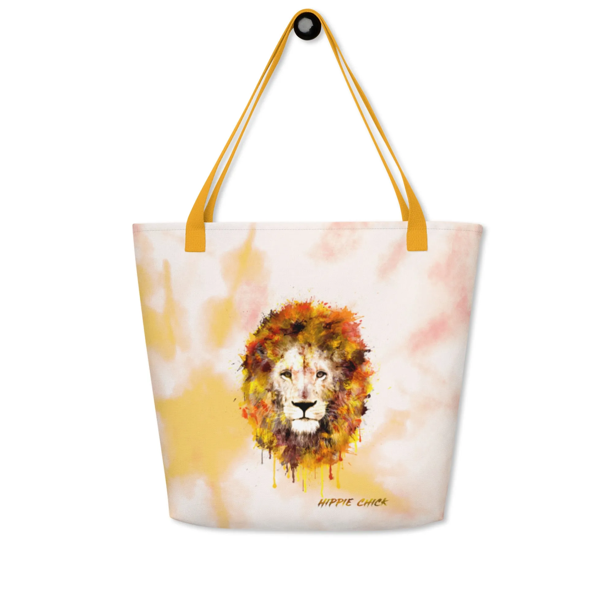 Orange Tie Dye Tote Bag