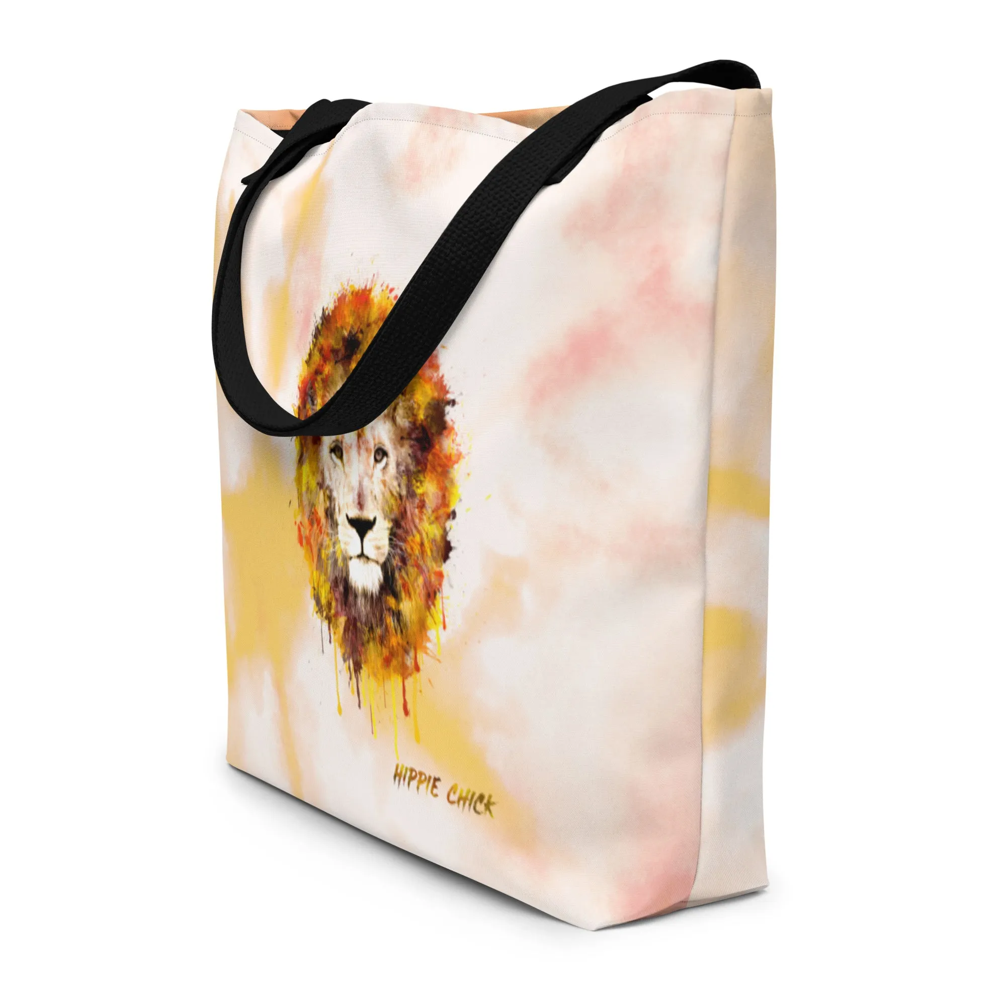 Orange Tie Dye Tote Bag