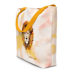 Orange Tie Dye Tote Bag