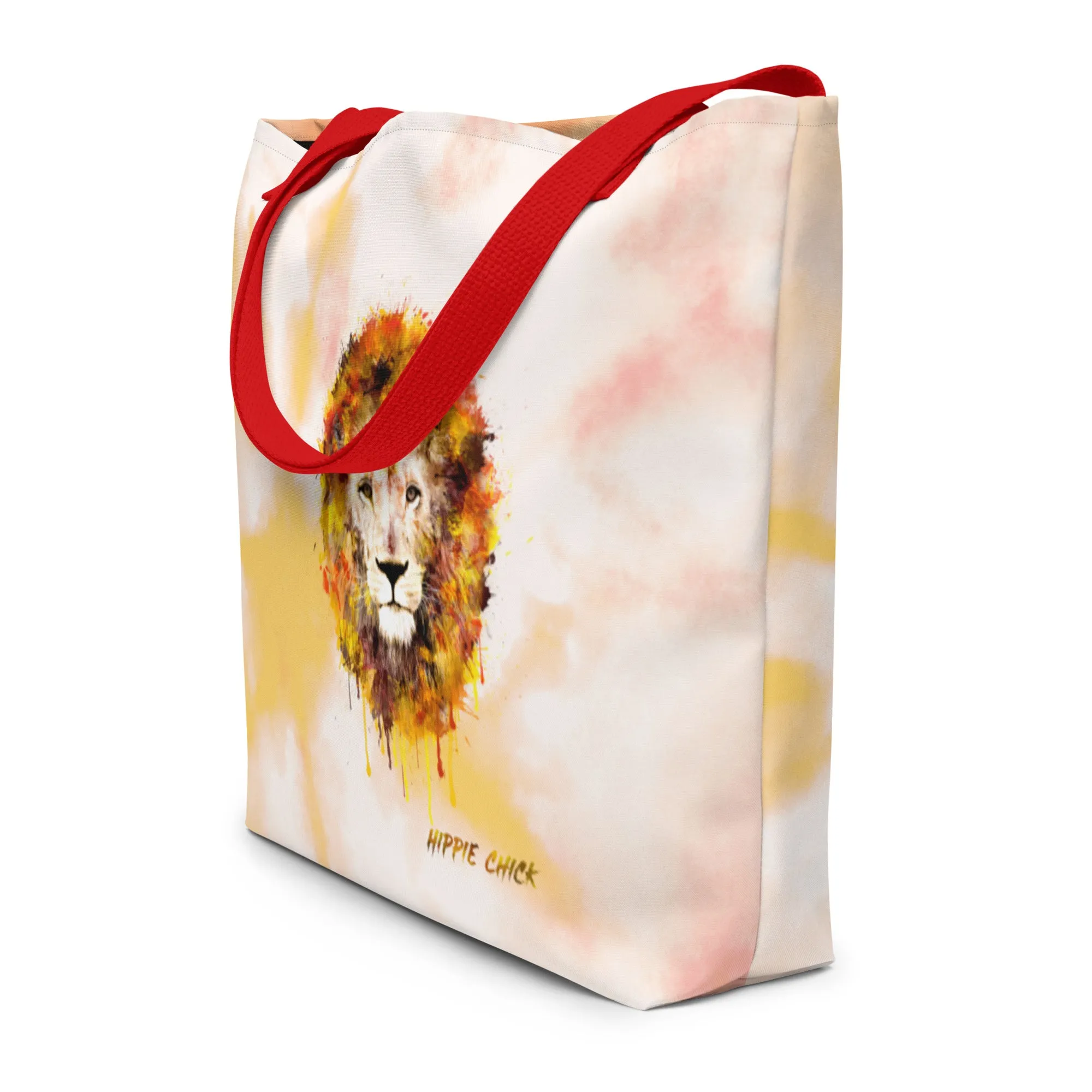 Orange Tie Dye Tote Bag
