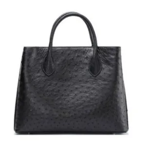 Ostrich Leather Tote Bag