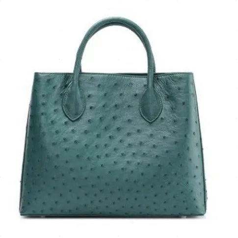 Ostrich Leather Tote Bag
