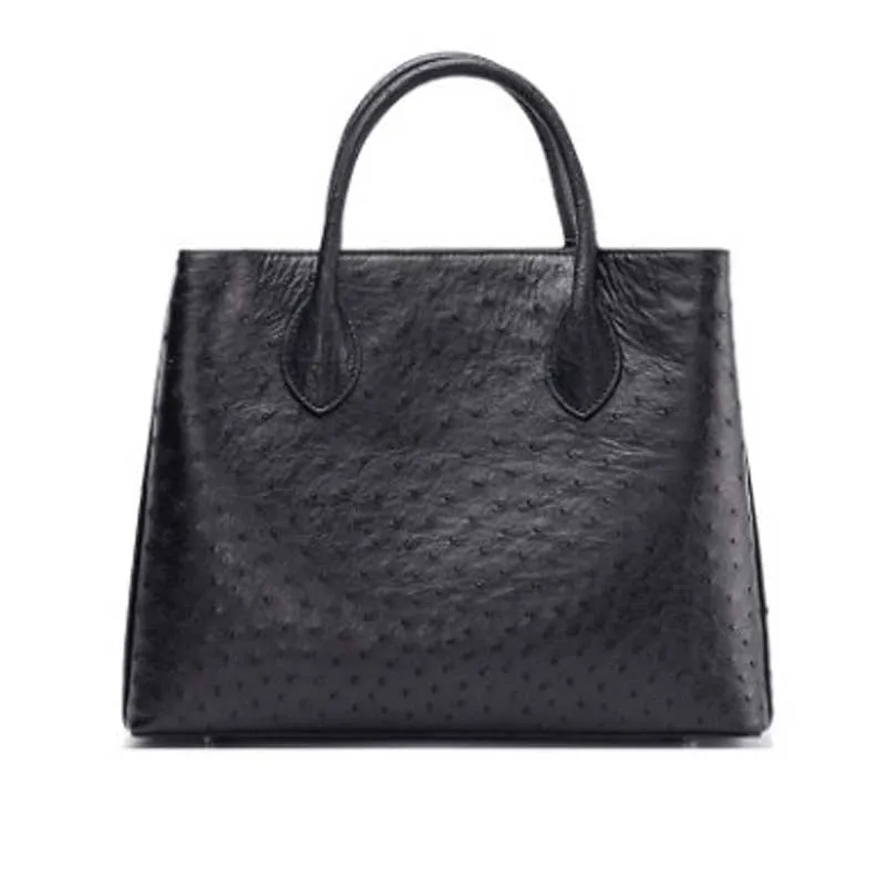 Ostrich Leather Tote Bag