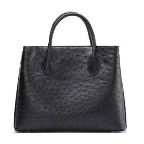 Ostrich Leather Tote Bag