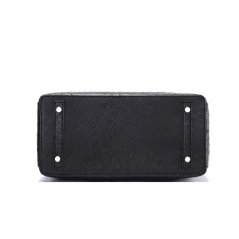 Ostrich Leather Tote Bag