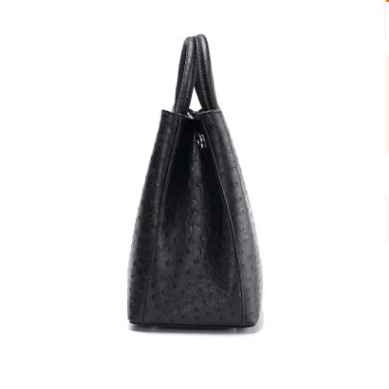 Ostrich Leather Tote Bag