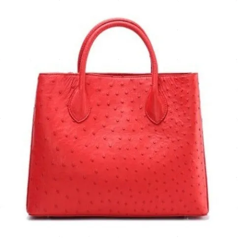 Ostrich Leather Tote Bag