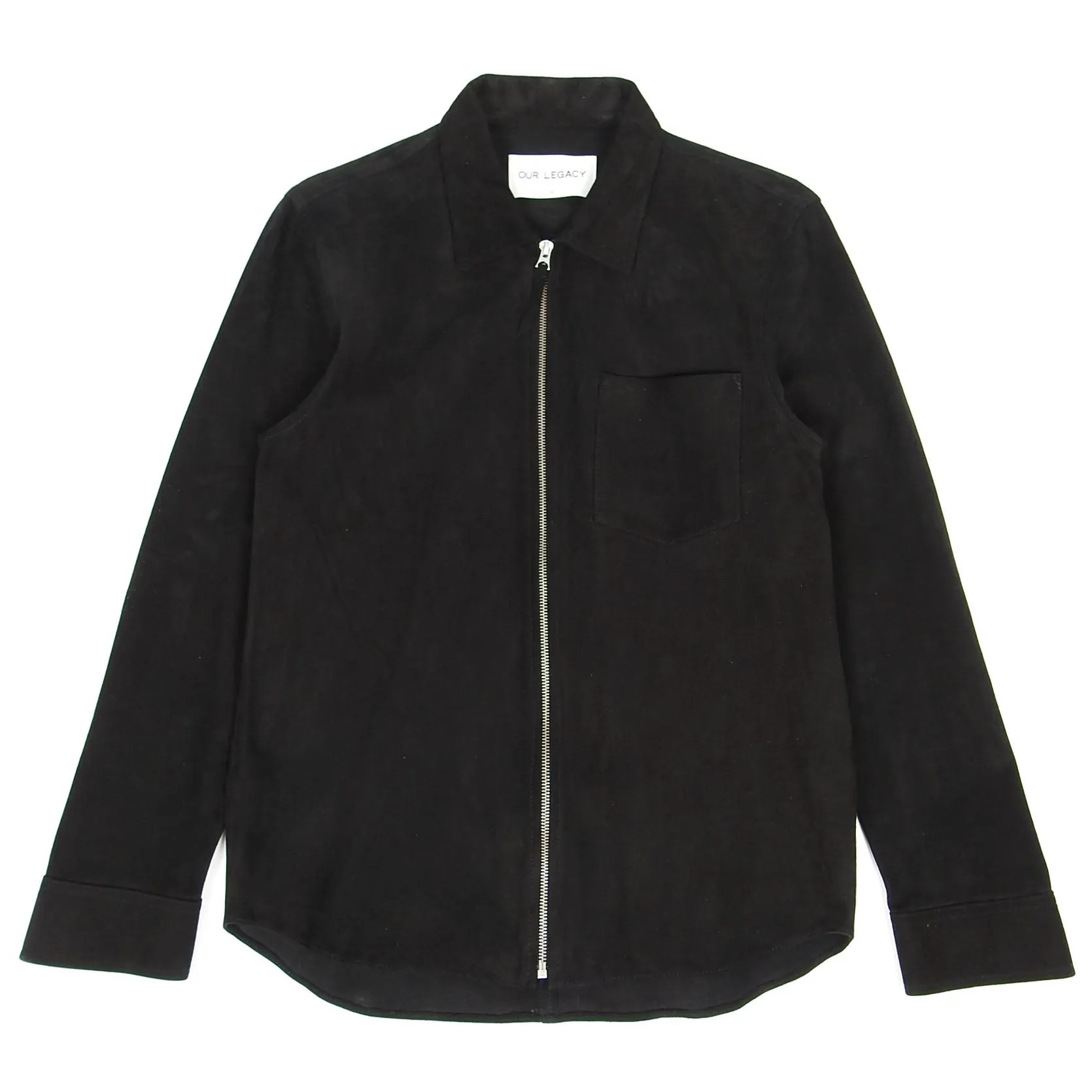 Our Legacy Black Suede Zip Jacket Size 46