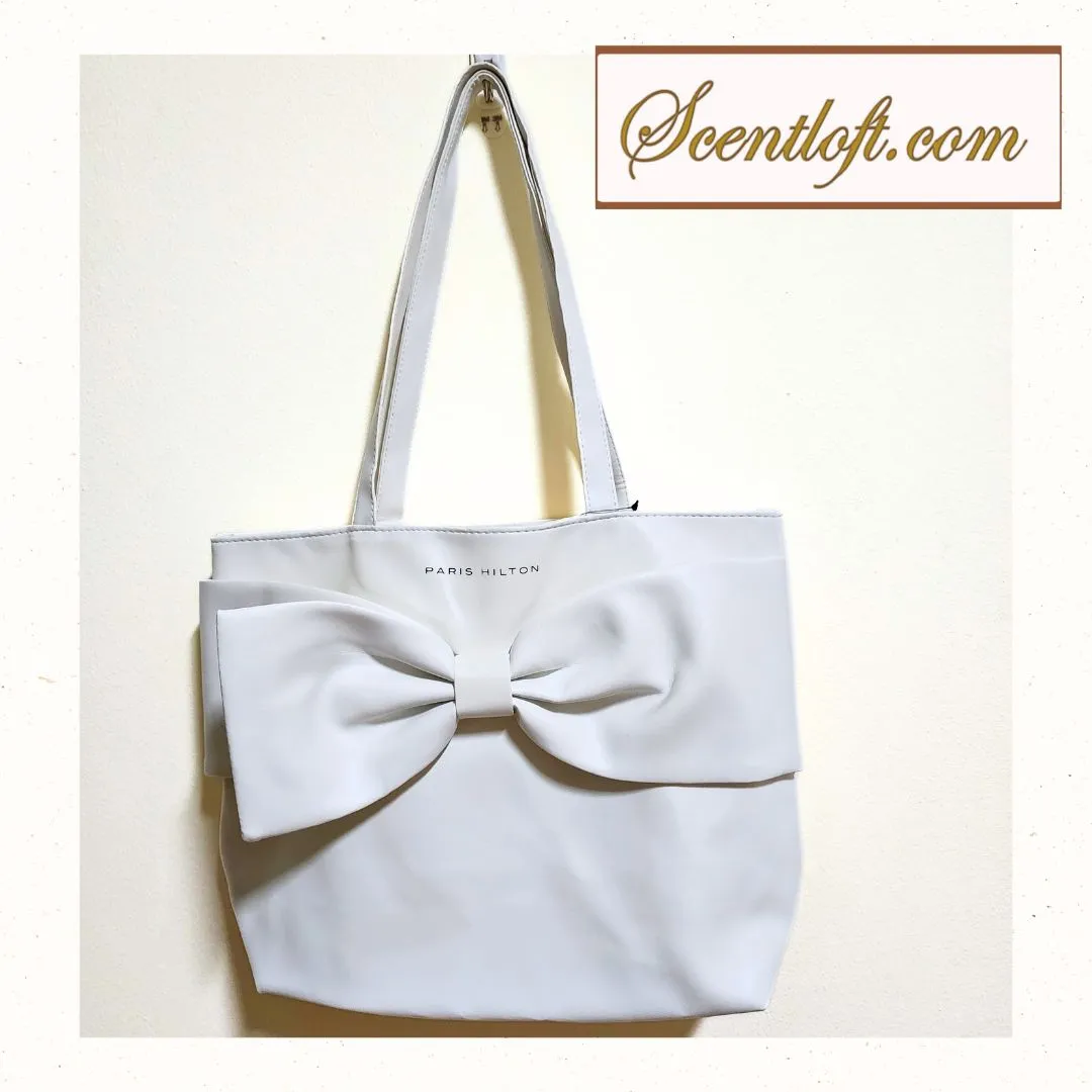 PARIS HILTON Large White Tote Bag
