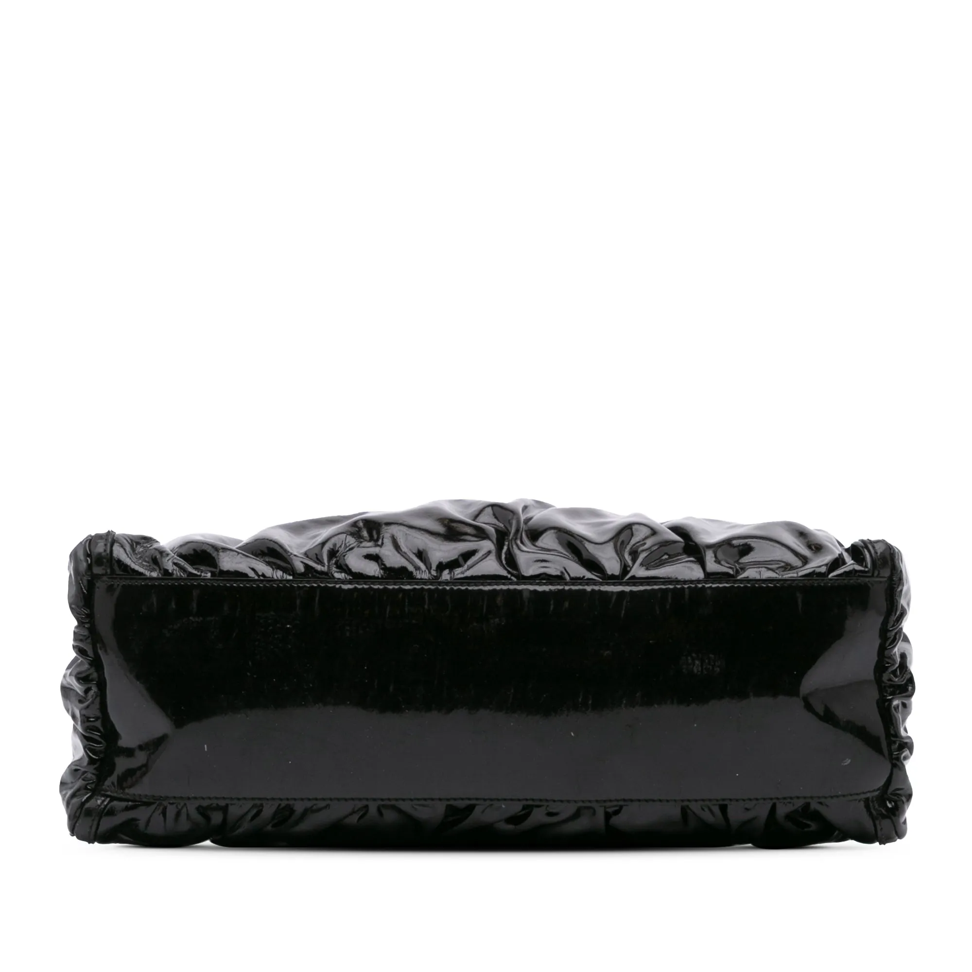 Patent Abbey D Ring Shoulder Bag