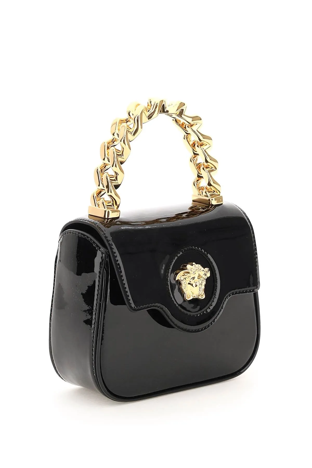 patent leather 'la medusa' mini bag