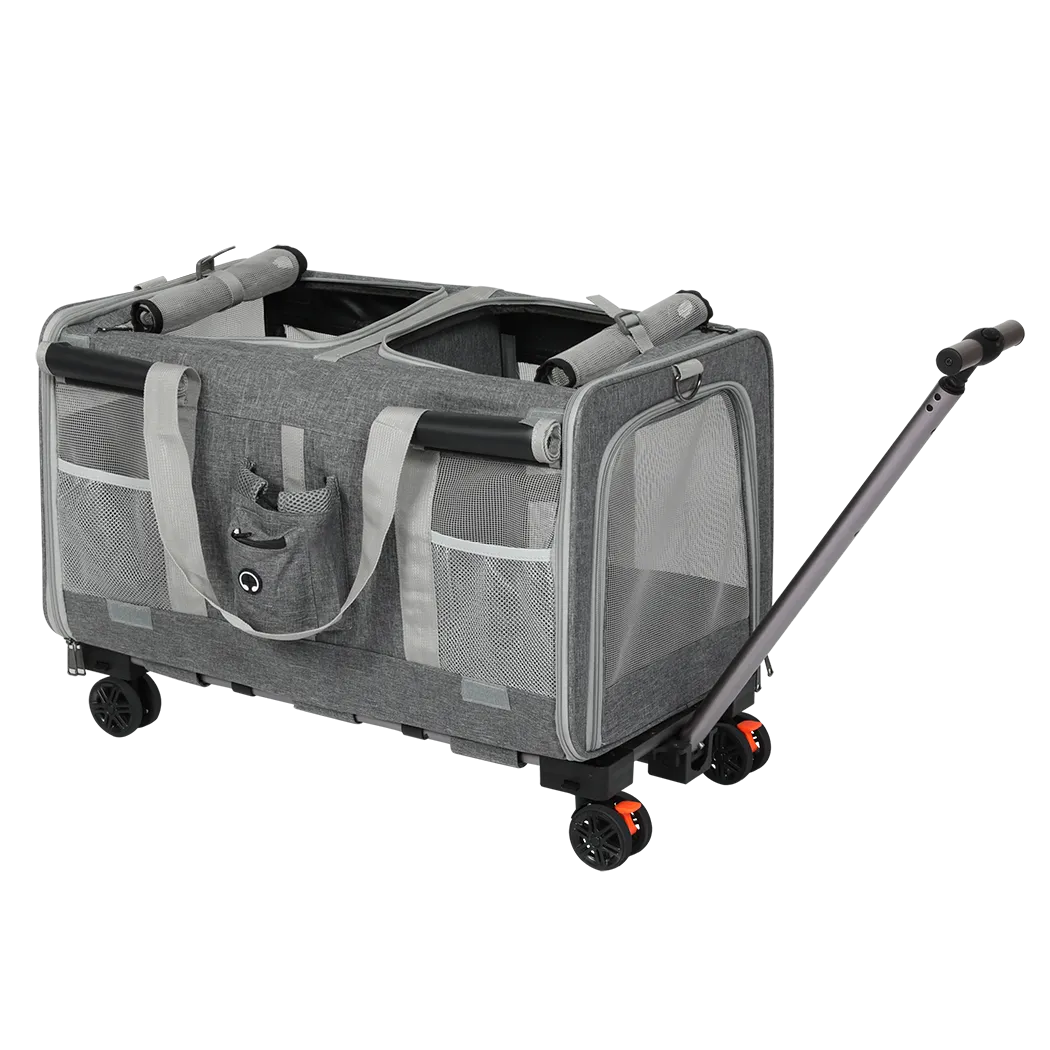Pawz Pet Carrier 4 Wheel Portable Rolling Foldable
