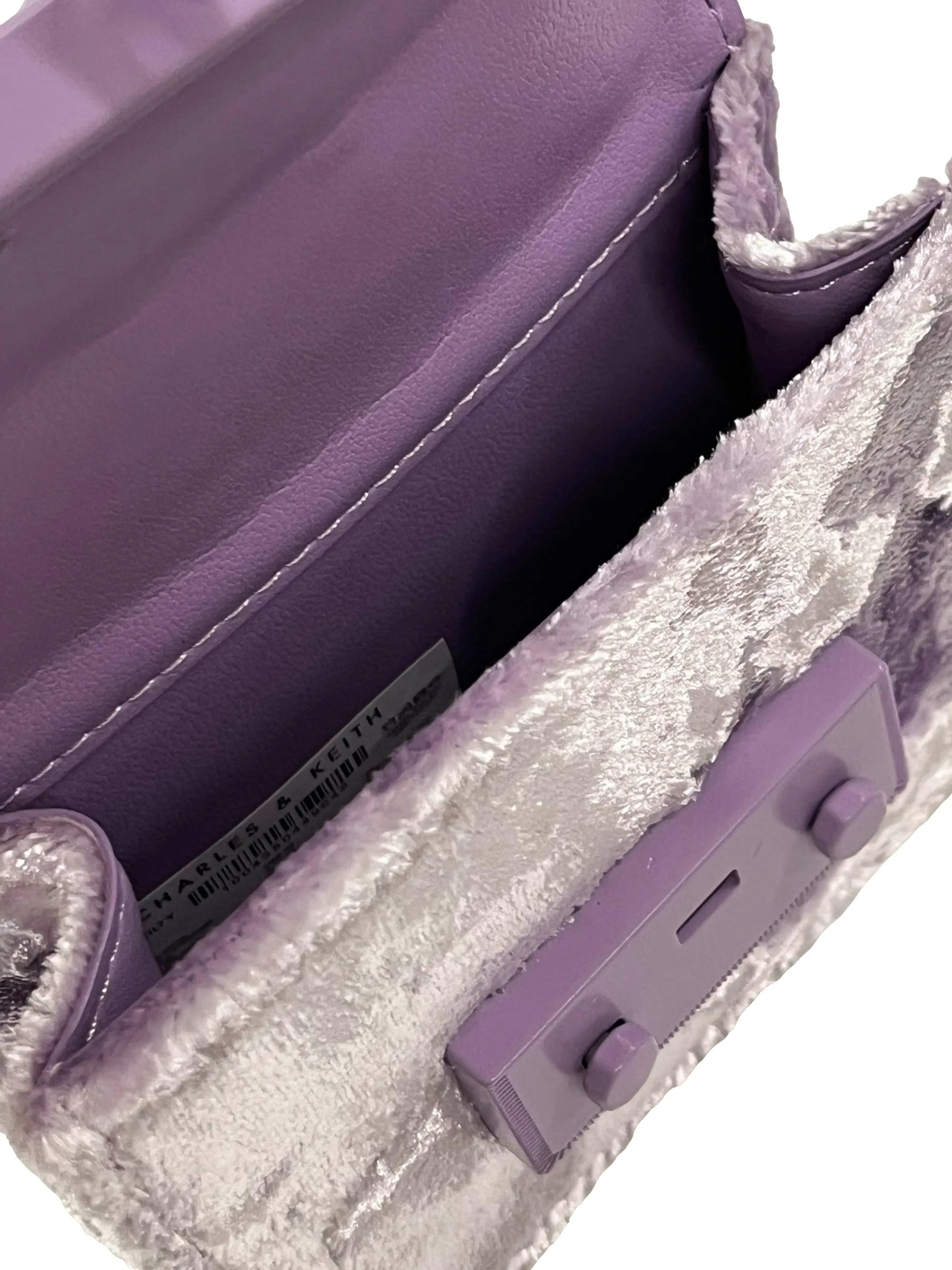 Periwinkle Purple 2-1 Ildri Velvet Mini Bag & Lipstick Case