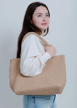 Phoebe Woven Tote - Nude