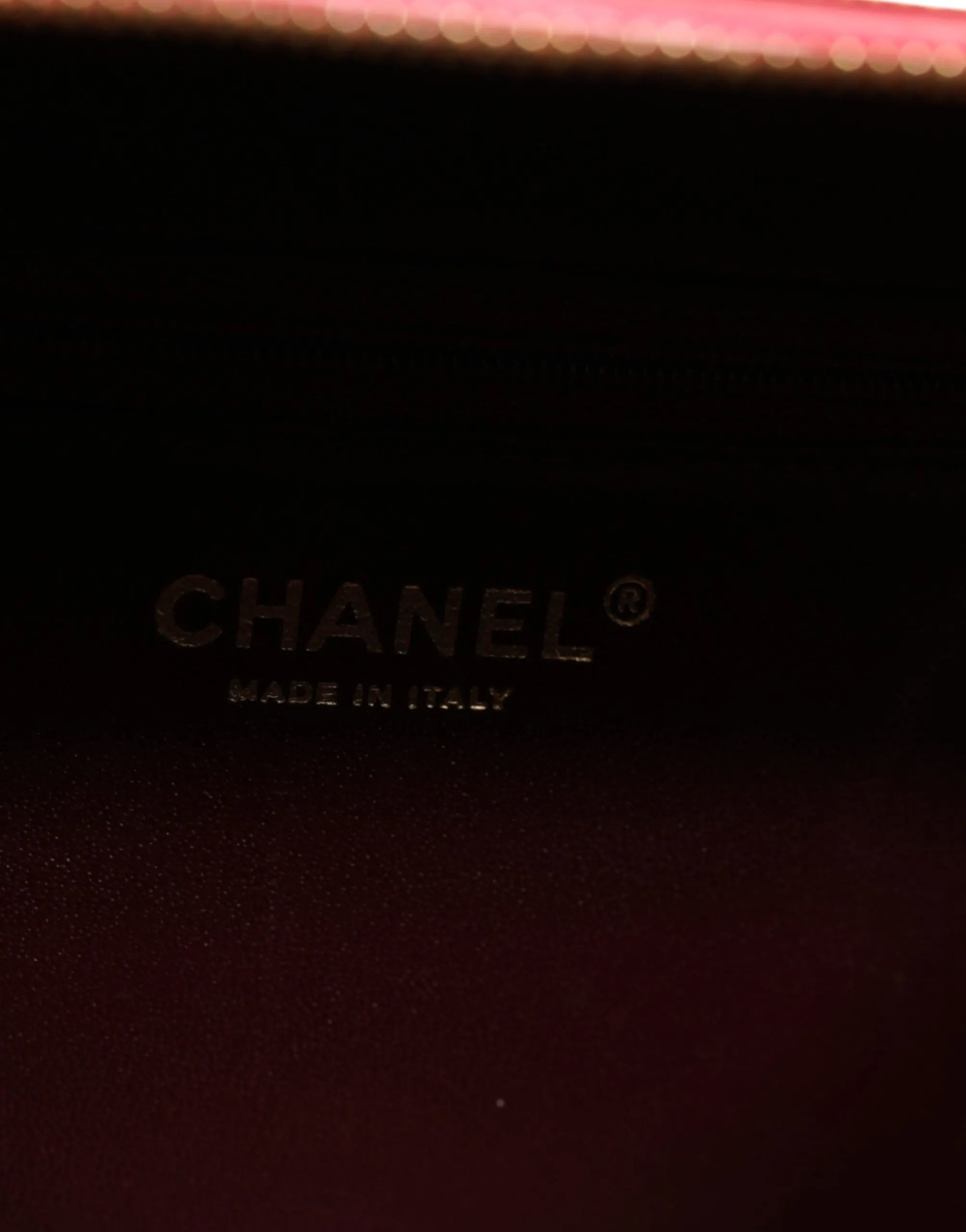 Pink Seal Matelasse Chain CC Lamb Skin Leather Bag