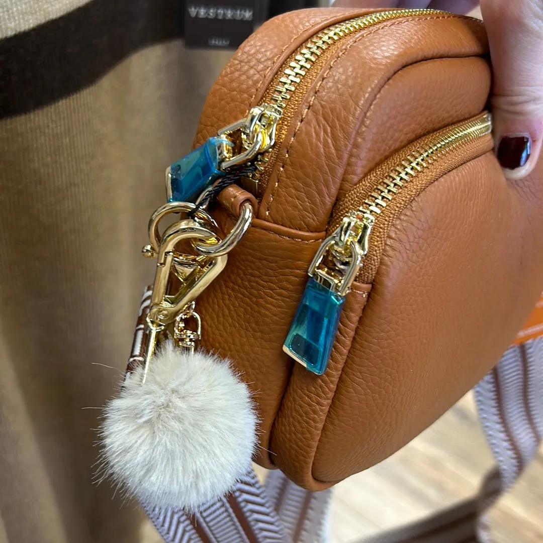 Pom Pom Bag Leather