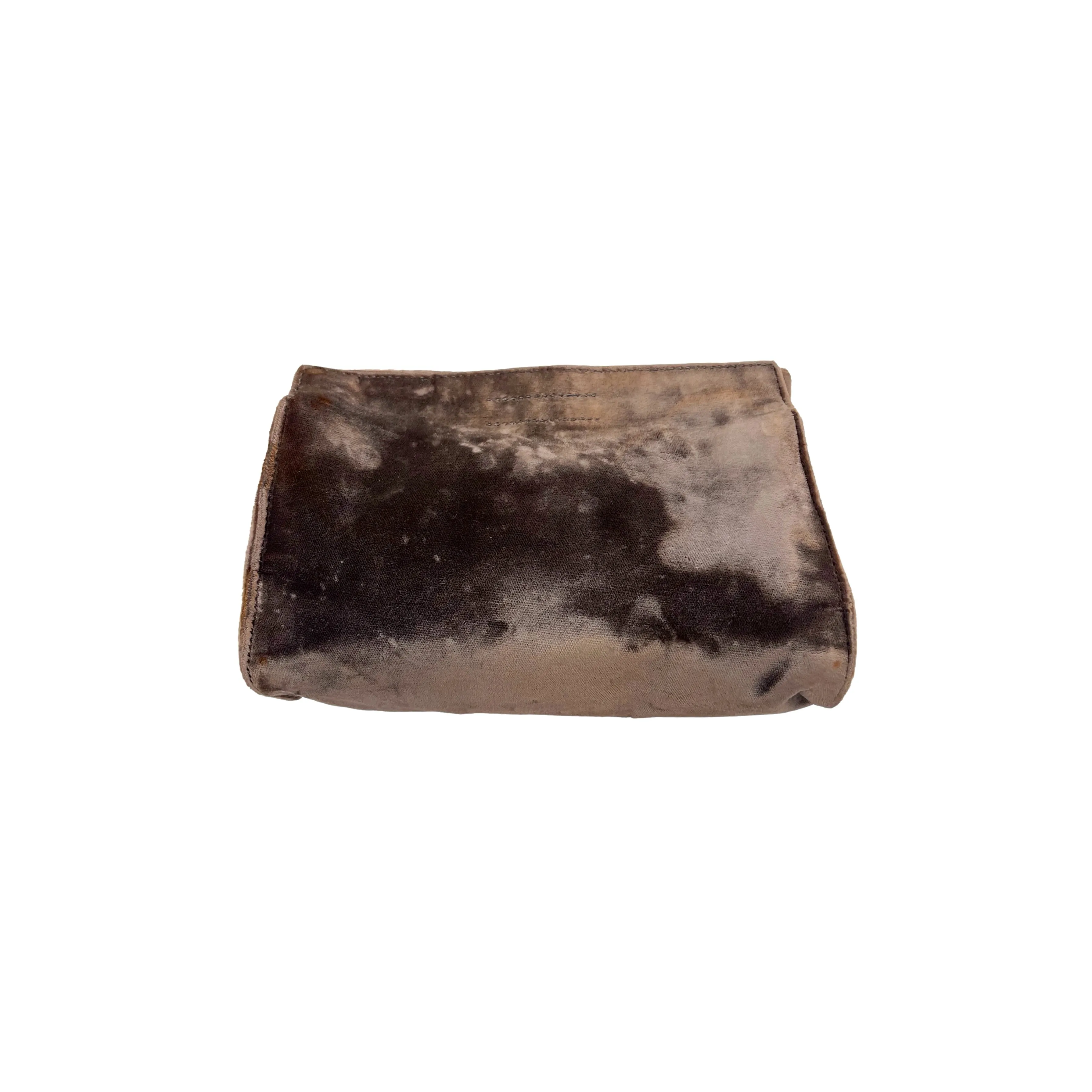 Prada Brown Velvet Clutch