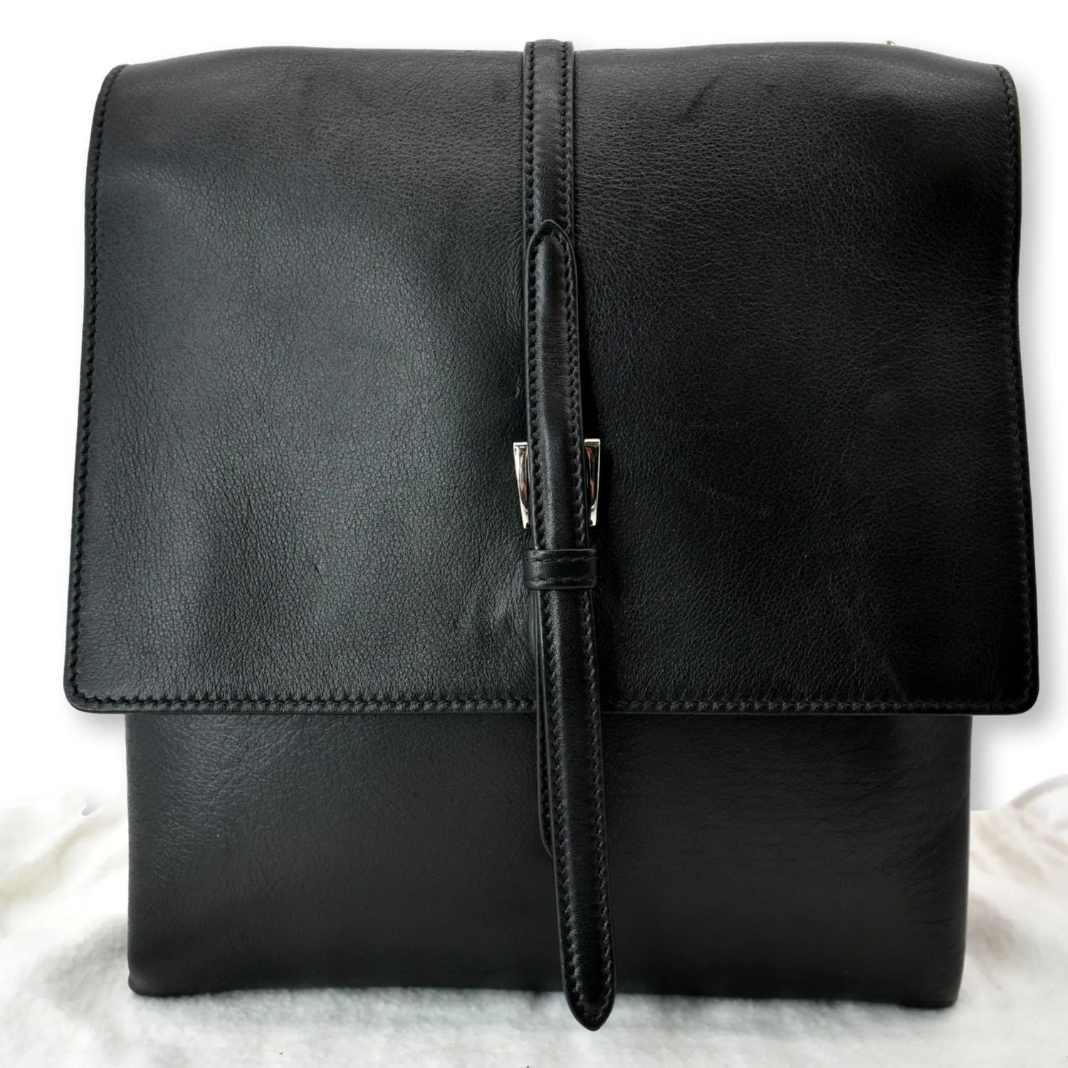 Prada Flap Turn Lock Shoulder Bag Black - Hot Deals