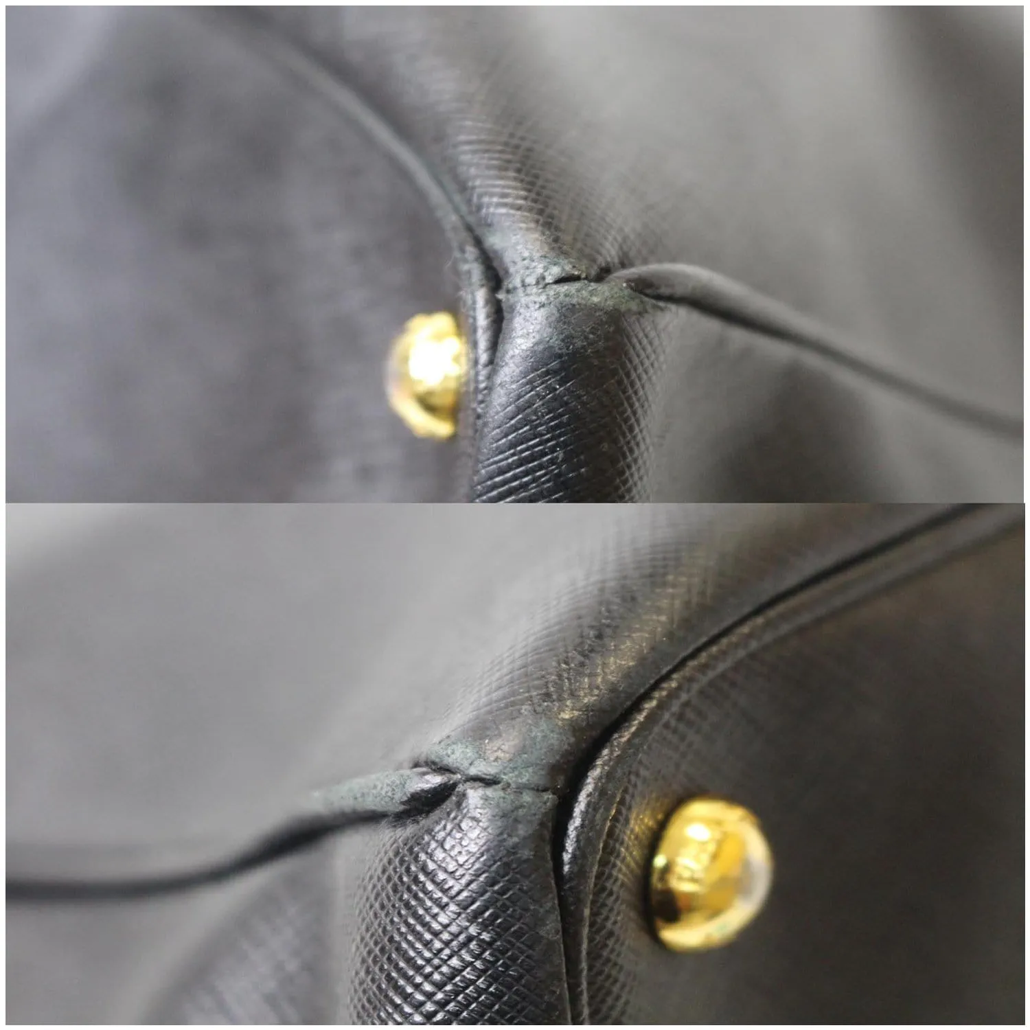 PRADA Galleria Large Saffiano Leather Tote Bag Black