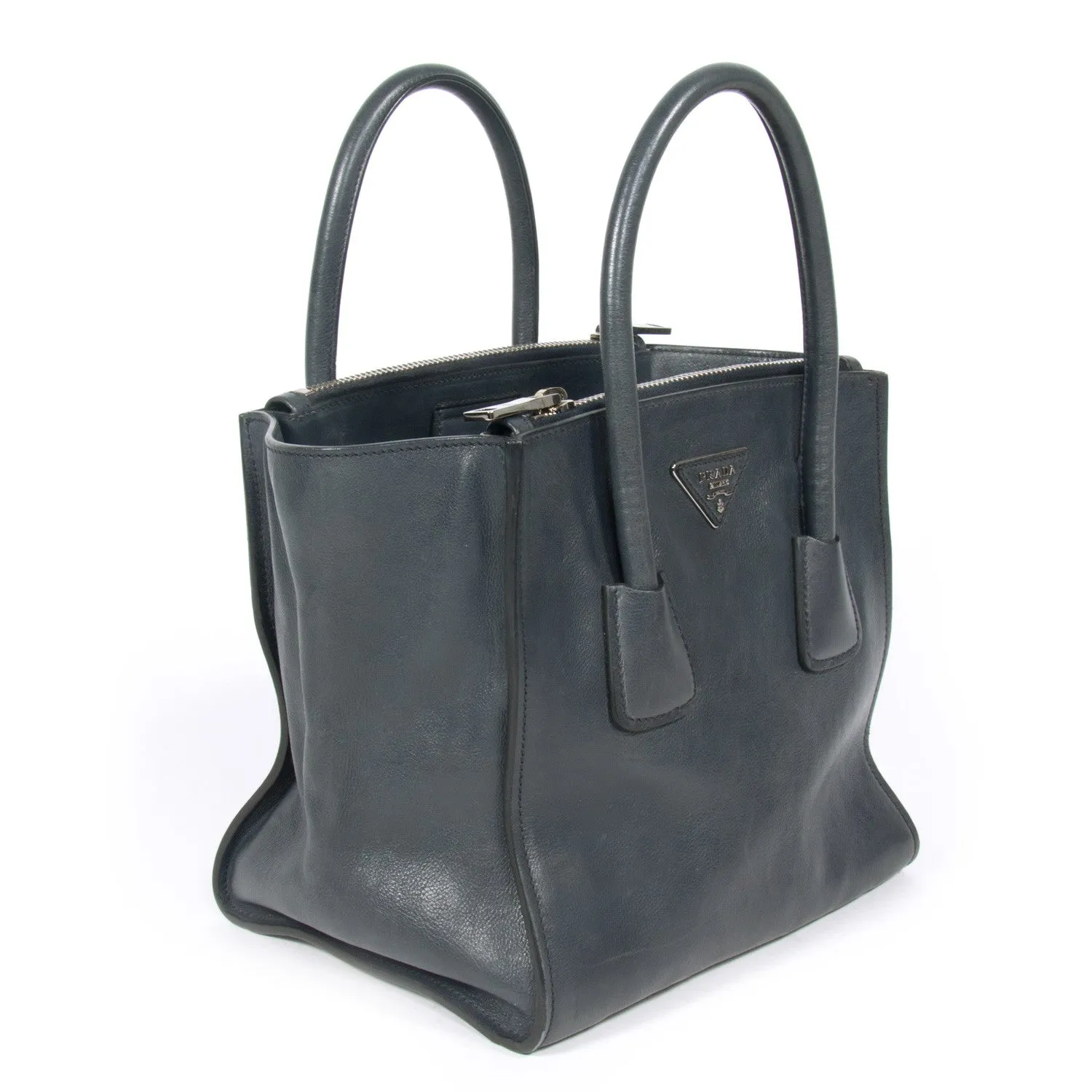 Prada Glace Calf Twin Tote