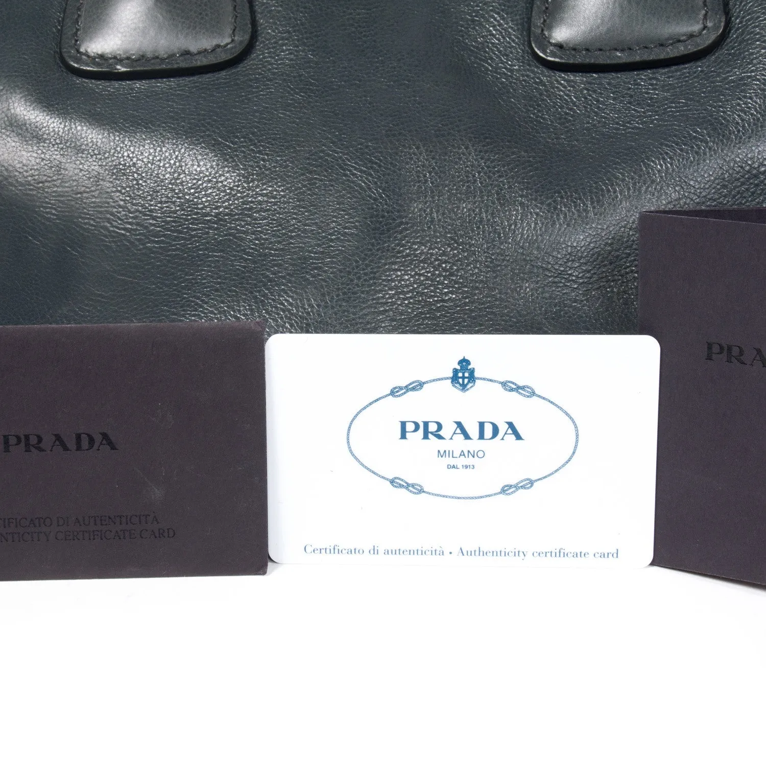 Prada Glace Calf Twin Tote