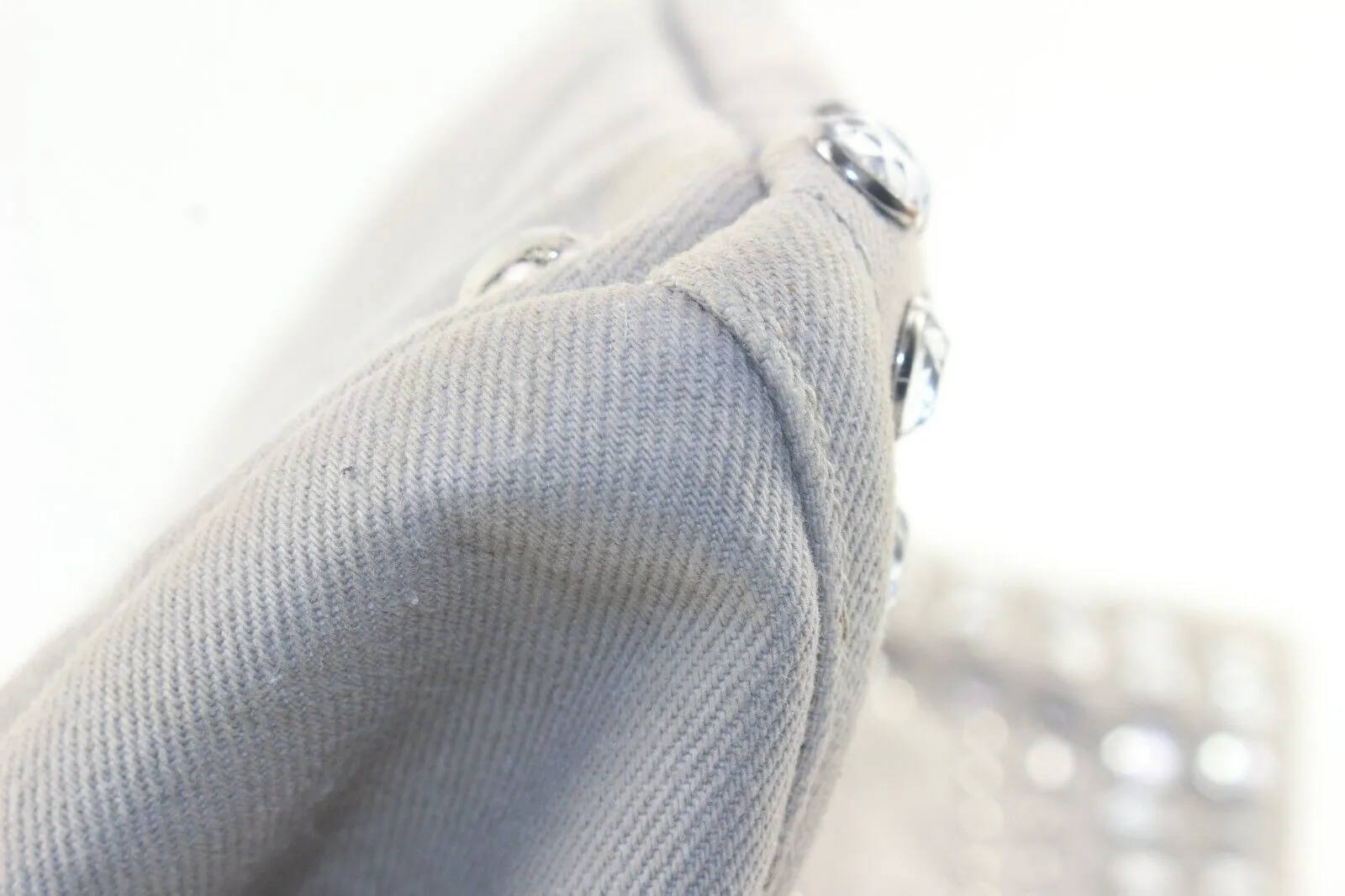Prada Grey Jeweled Crystal 2way Tote 2PR1129K