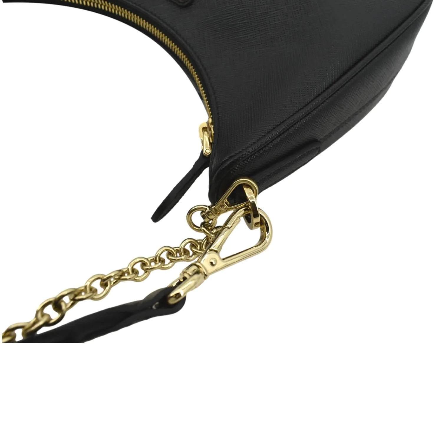 PRADA Re-Edition 2005 Saffiano Leather Shoulder Bag Black