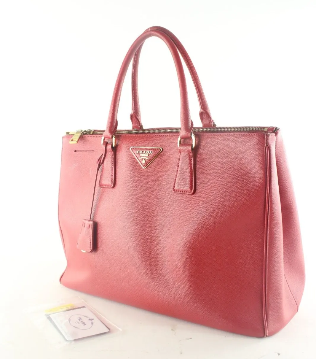 Prada Red Saffiano Luxe Tote 3PR105K
